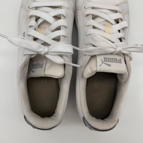 Puma Smash Shoes Women's 9 White Classic Athletic‎ Lace Up Sneakers 366238-01 - Picture 6 of 8